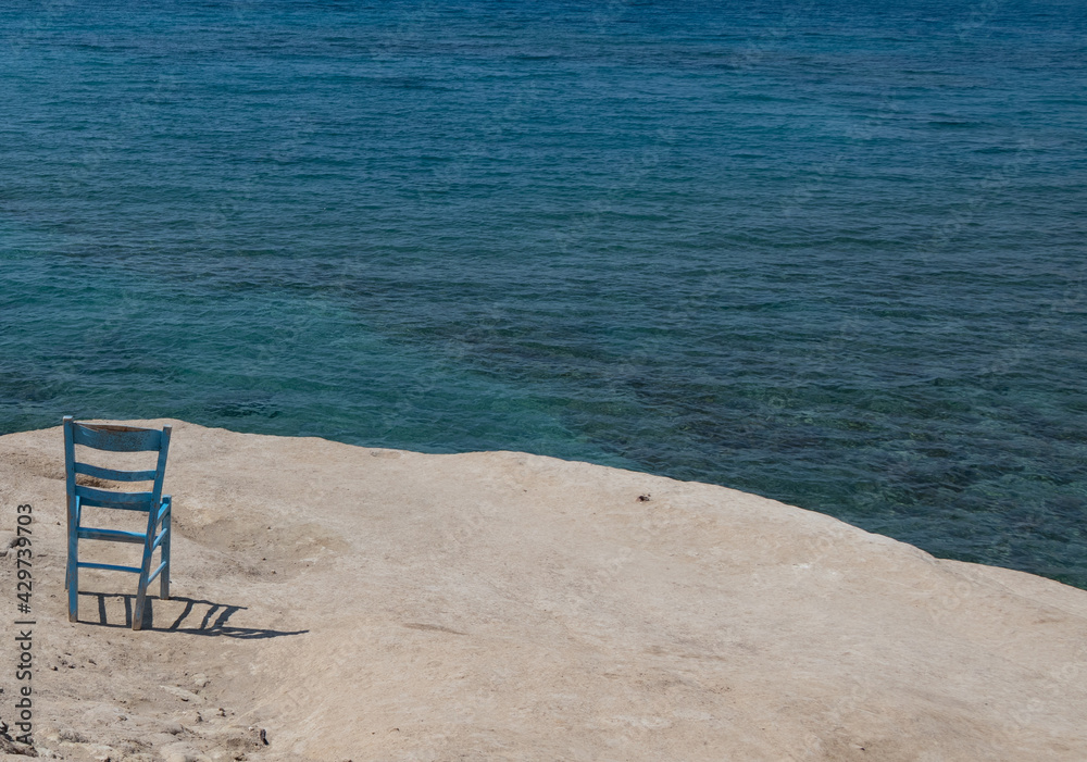 beach chair on the beach