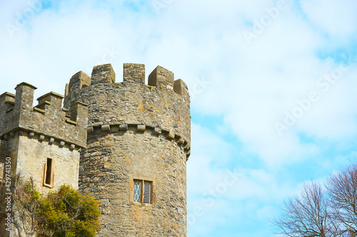 Door of Malahide Castle and Gardens. Ireland  photo