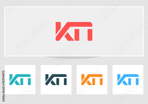 Creative KN logo design, KN letter logo with modern trendy. KN modern logo vector