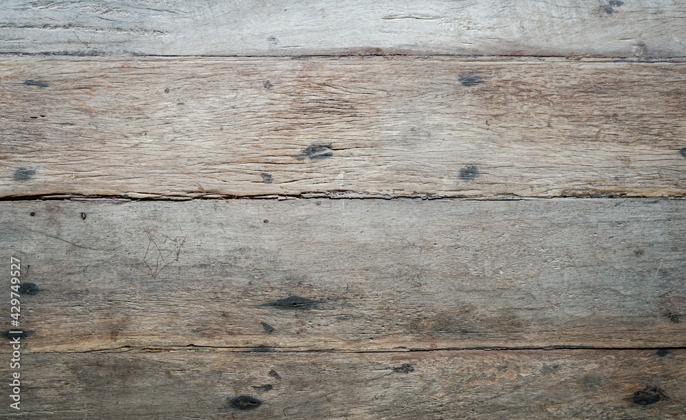 Fototapeta premium Old wood plank texture can be use as background