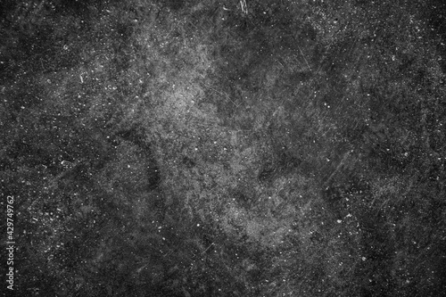 Black background from old cement floor 