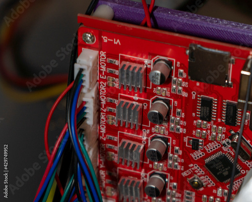 a 3d printer at work creating a custom 3d model
