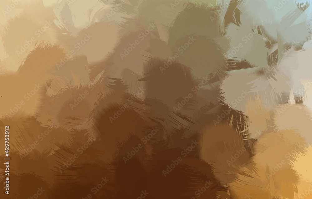 Fototapeta premium Wild Brushstrokes. Brushed Painted Abstract Background. Brush stroked painting. Strokes of paint. 2D Illustration.