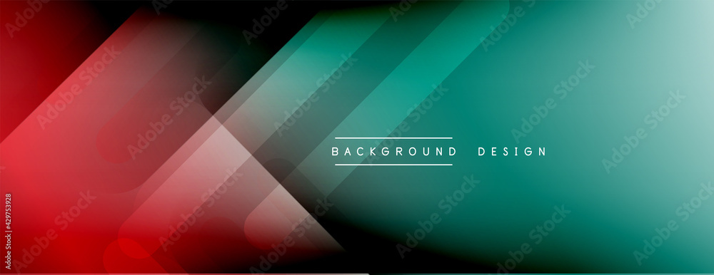 Dynamic lines abstract background. 3D shadow effects and fluid gradients. Modern overlapping forms