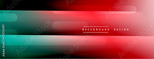 Dynamic lines abstract background. 3D shadow effects and fluid gradients. Modern overlapping forms © antishock