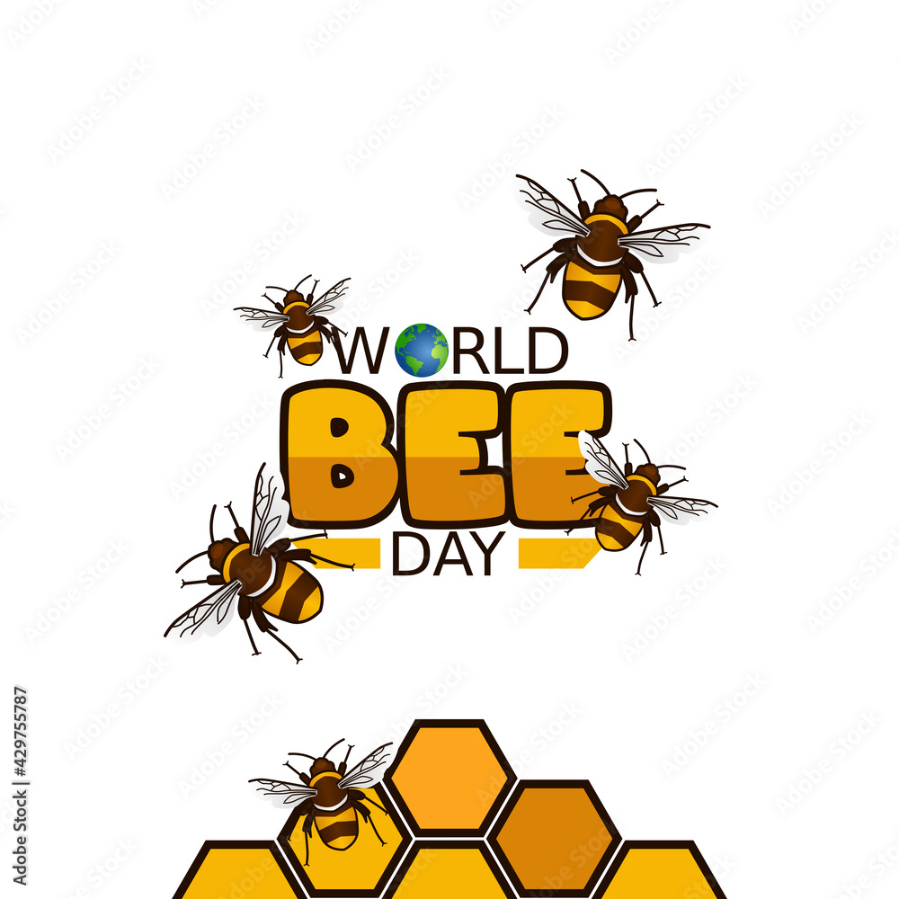 vector graphic of world bee day good for world bee day celebration ...