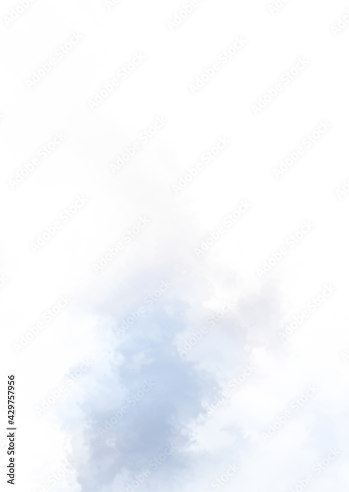 Naklejka premium Abstract colorful watercolor on white background. Digital art painting.