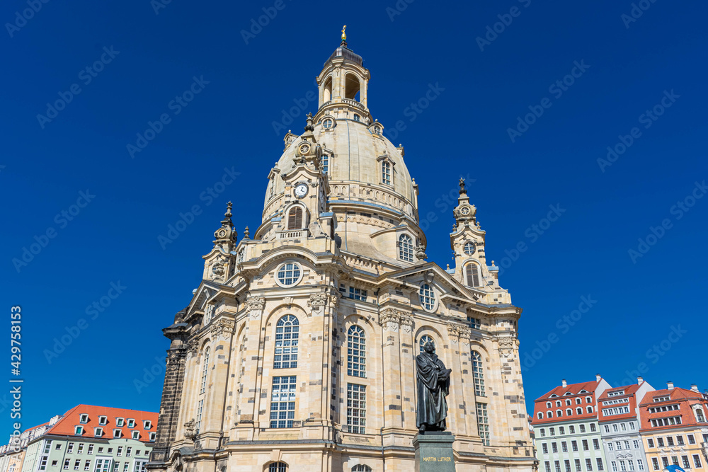 The Frauenkirche Cathedral of Dresden,  Germany