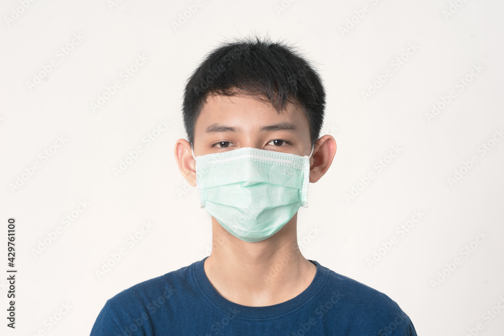 Wear a mask to prevent the corona virus. Banner panoramic healthcare personnel protection equipment and to prevent the spread of COVID-19.