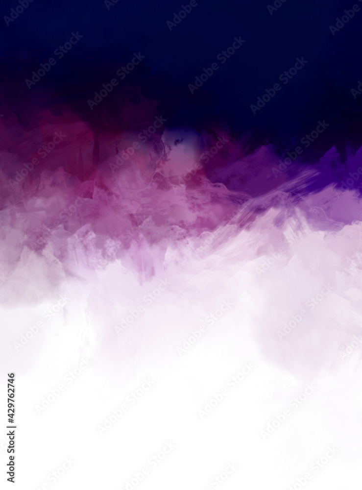 Fototapeta premium 2D illustration of colorful brush strokes. Decorative texture painting. Vibrant paint pattern backdrop.