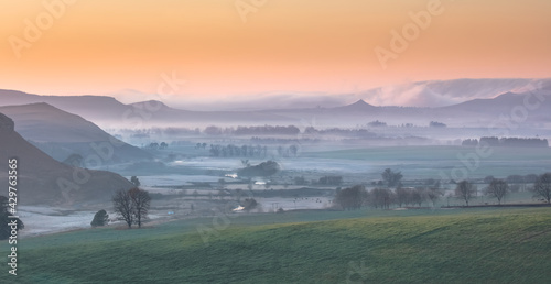 Misty valley photo