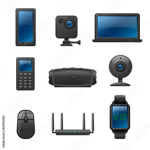 electronics devices icons