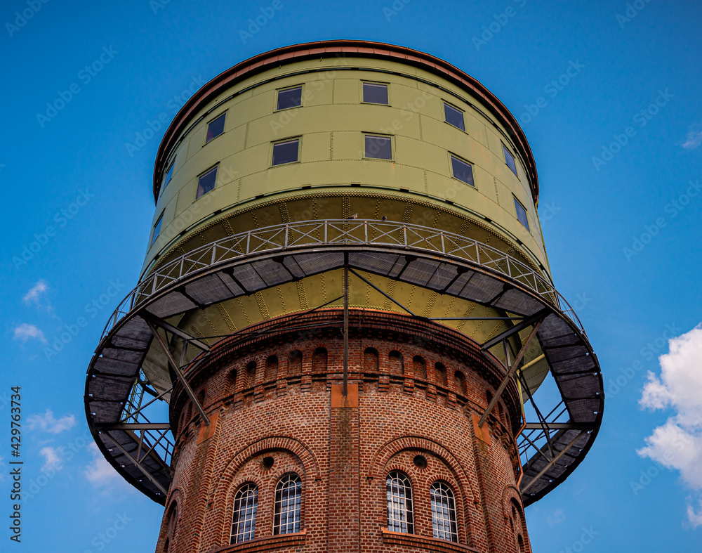 Wasserturm in der Stadt Essen im Ruhrgebiet
