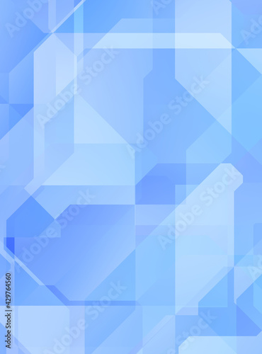 Fototapeta Naklejka Na Ścianę i Meble -  Layers of colorful and vibrant geometrical shapes. Digital illustration of a tech layout. Futuristic design template.