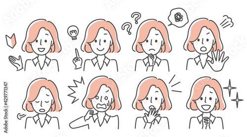 simple line illustration of ladies