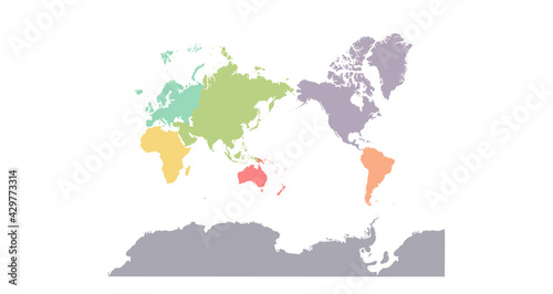 World Map   Color Variations   