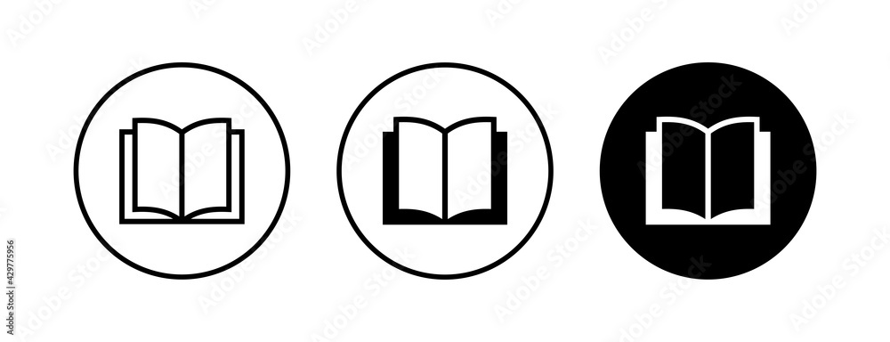 Book icons set. Book vector icon Book icons set. Book vector icon