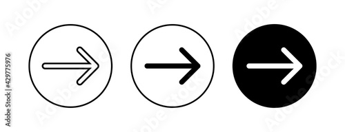 Arrow icons set. Arrow symbol. Arrow vector icon
