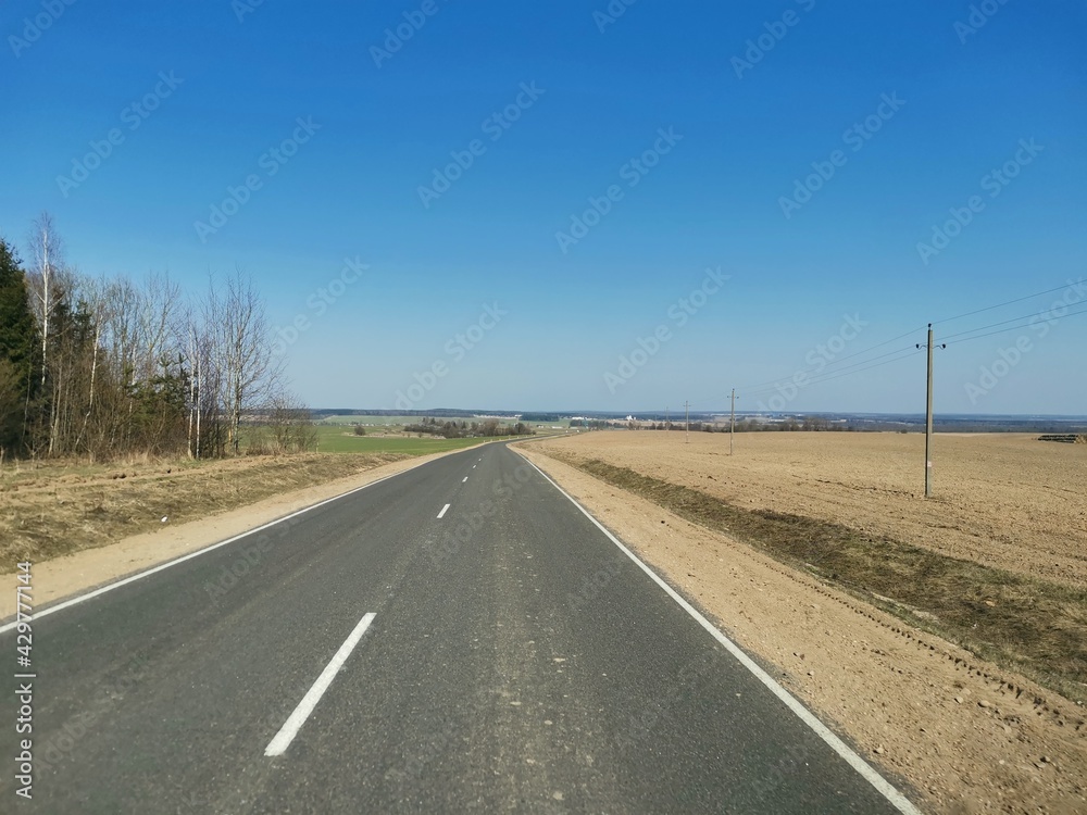 road in the countryside