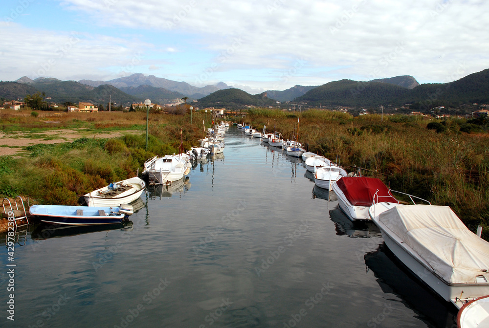 Naklejka premium Typical traditional fishing boats
