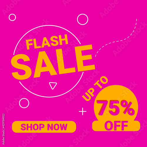  sale discount banner template promotion. banner background. big sale. special offer. flash sale. Creative Design Template vector illustration.
