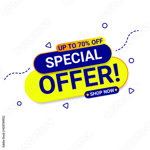  sale discount banner template promotion. banner background. big sale. special offer. flash sale. Creative Design Template vector illustration.

