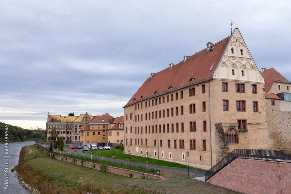 Schloss Grimma und Amtsgericht Grimma, Sachsen