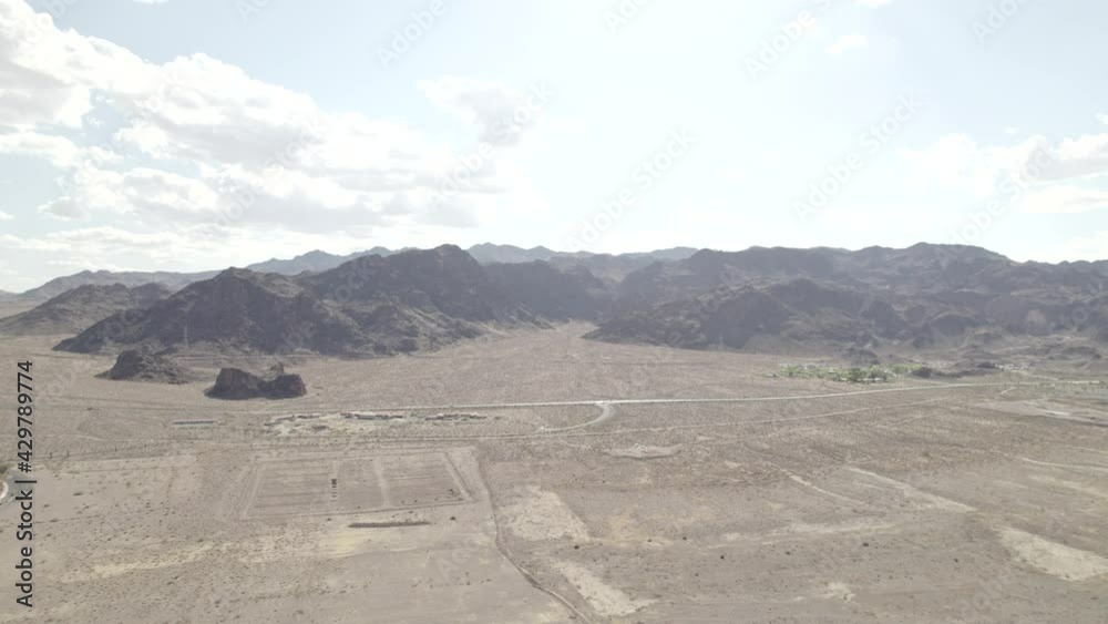 Lake Mead Las Vegas Boulder City Nevada desert aerial drone 4k ungraded flat log raw footage dlog