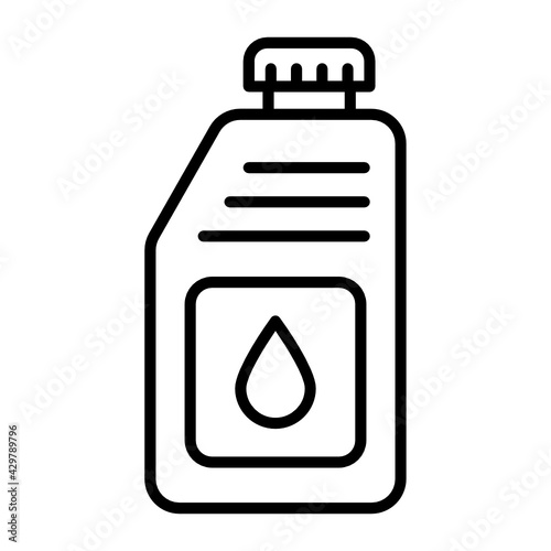 Gear Oil Bottle Concept Vector Color Icon Design, Motor Vehicle Service and automobile repair shop Symbol, Lorry spare parts Sign, auto mechanic stock illustration