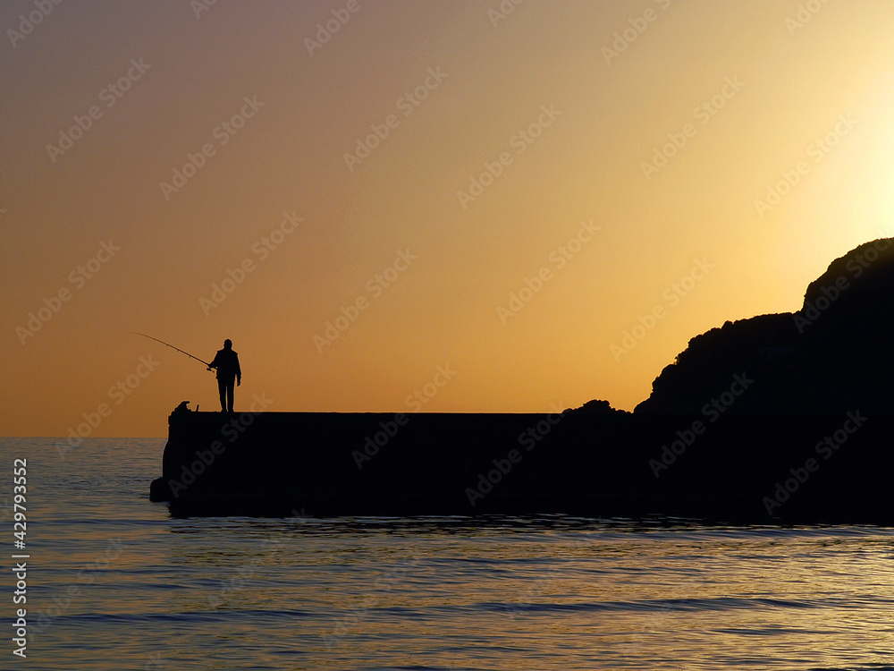 Fishing time in Majorca Island