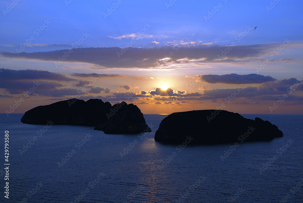Sunset on the Malgrats Islands, Majorca