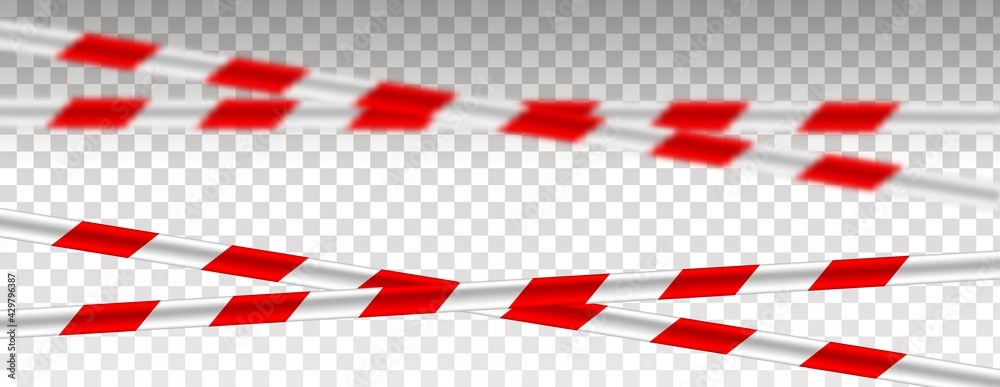 Caution lines isolated. Warning tapes. Danger signs. Caution lines isolated. Warning tapes. Danger signs.