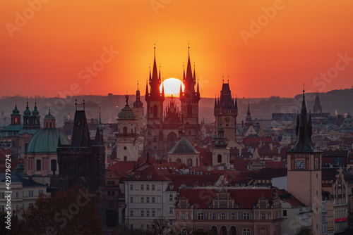 Prague, Praga. Praha,architecture, building, night, city, europe, danube, river, landmark, cityscape, church, old, travel, view, capital, town, sky, sunset, panorama, parlament, water, towe