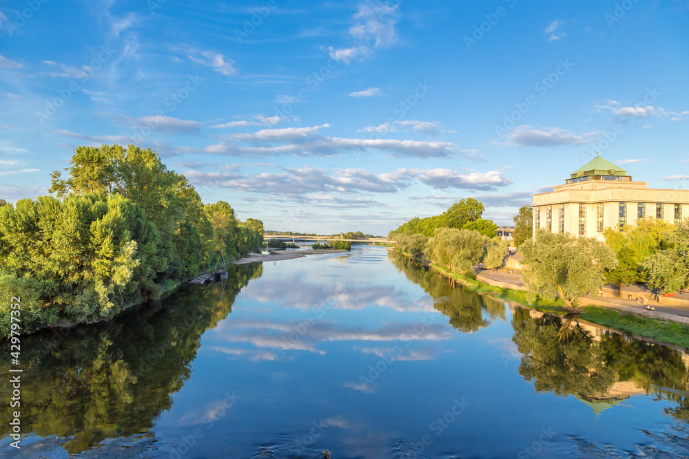 Tours, France. Scenic view of the Loire River 