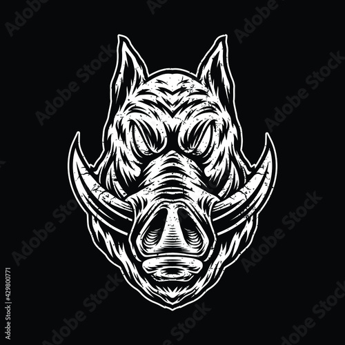 Wild Boar artwork illustration