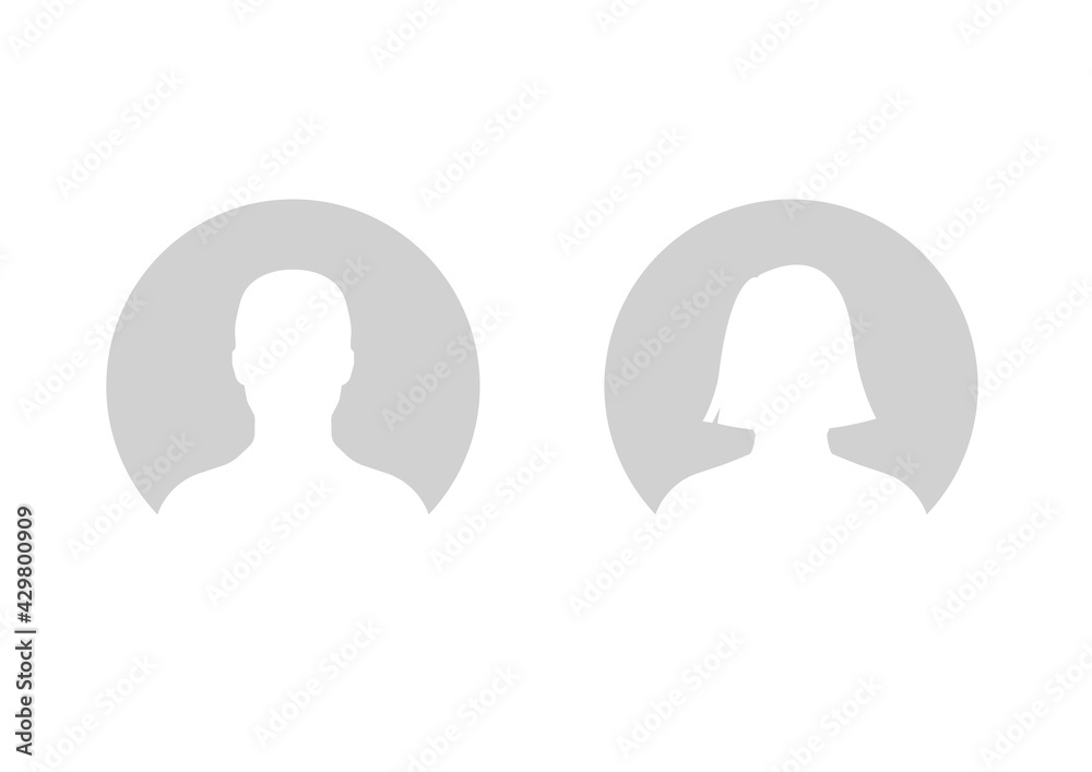 Man and woman empty avatars set. photo placeholder for social networks, resumes, forums and dating sites. Man and woman empty avatars set. photo placeholder for social networks, resumes, forums and dating sites.