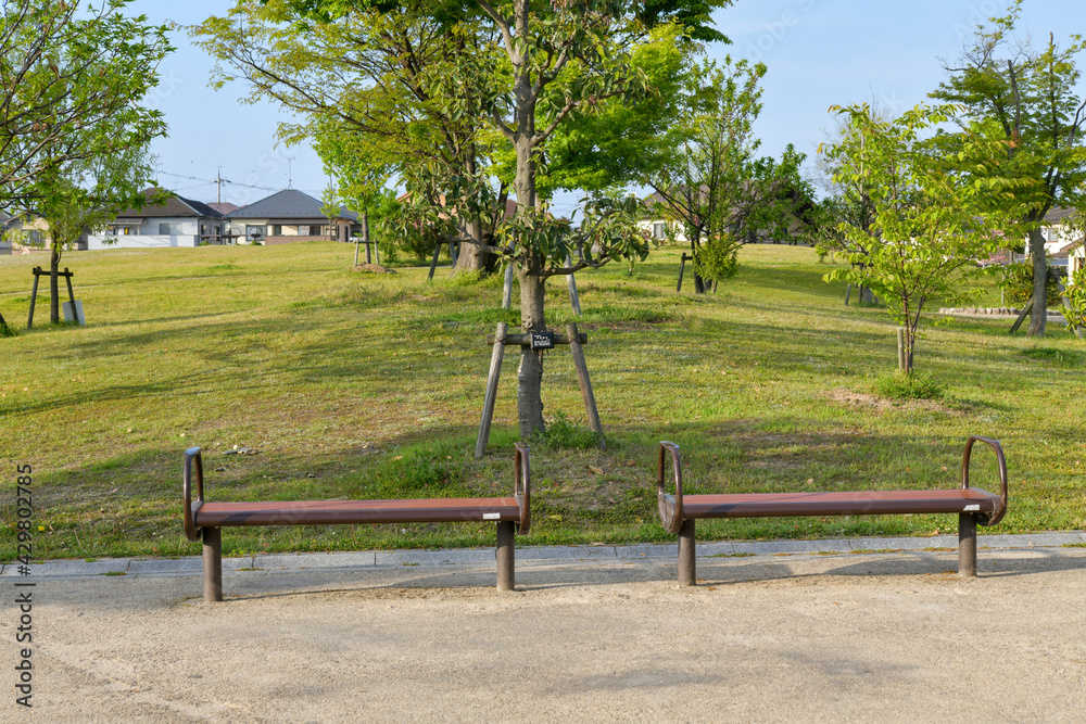 公園のベンチ 