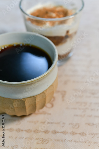 おうちカフェ コーヒーとティラミス