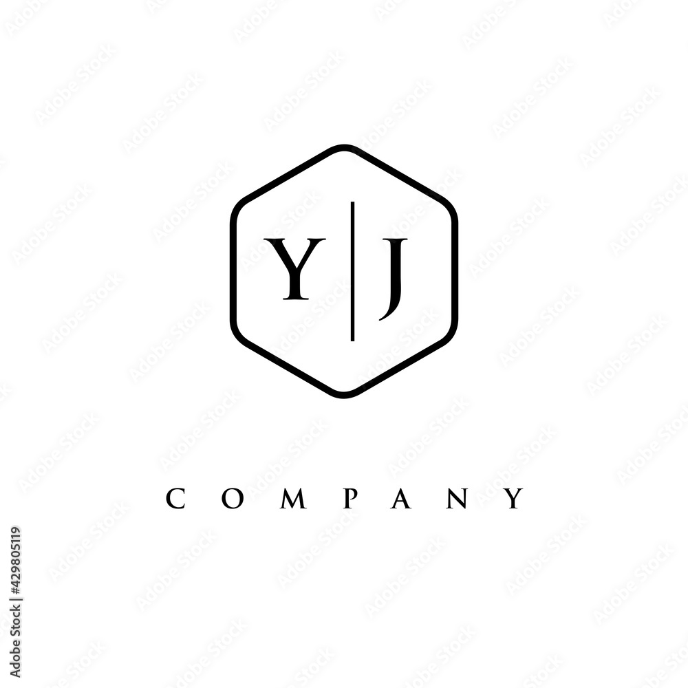 initial YJ logo design vector initial YJ logo design vector