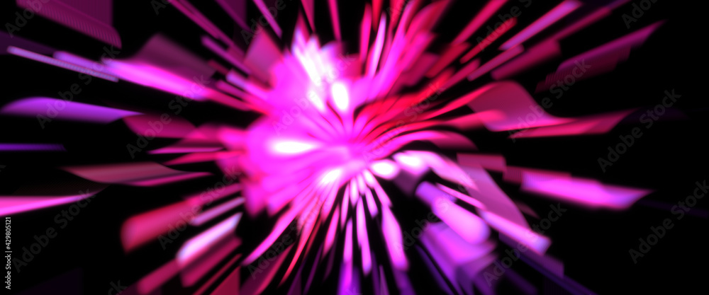 Light particle trails. Light explosion star with glowing particles and lines. Beautiful moving abstract rays background. Light particle trails. Light explosion star with glowing particles and lines. Beautiful moving abstract rays background.