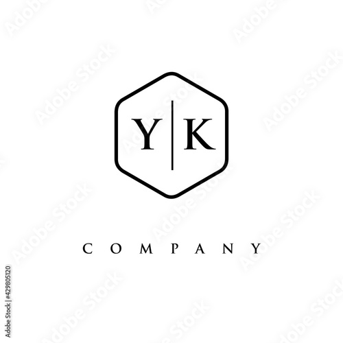 Fototapeta Naklejka Na Ścianę i Meble -  initial YK logo design vector