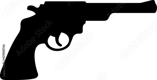 Vector illustration of the gun silhouette