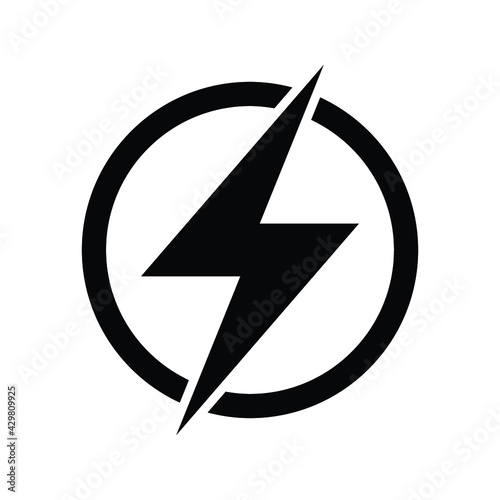 Lightning electric icon, Bolt circle symbol, Power charging energy sign, Vector illustration Free Download Lightning electric icon, Bolt circle symbol, Power charging energy sign, Vector illustration - GFXLoad