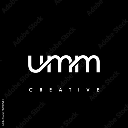 UMM Letter Initial Logo Design Template Vector Illustration photo