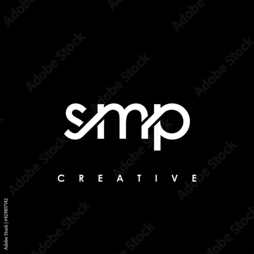 SMP Letter Initial Logo Design Template Vector Illustration