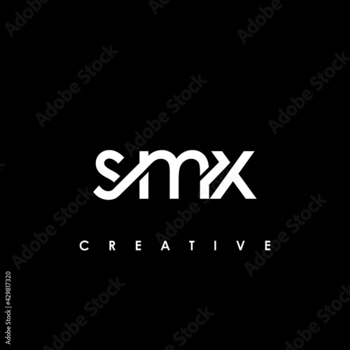 SMX Letter Initial Logo Design Template Vector Illustration photo