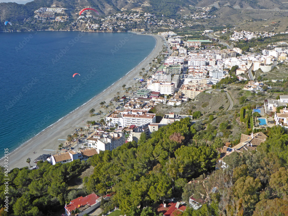 Aerial view of La Herradura, Spain	