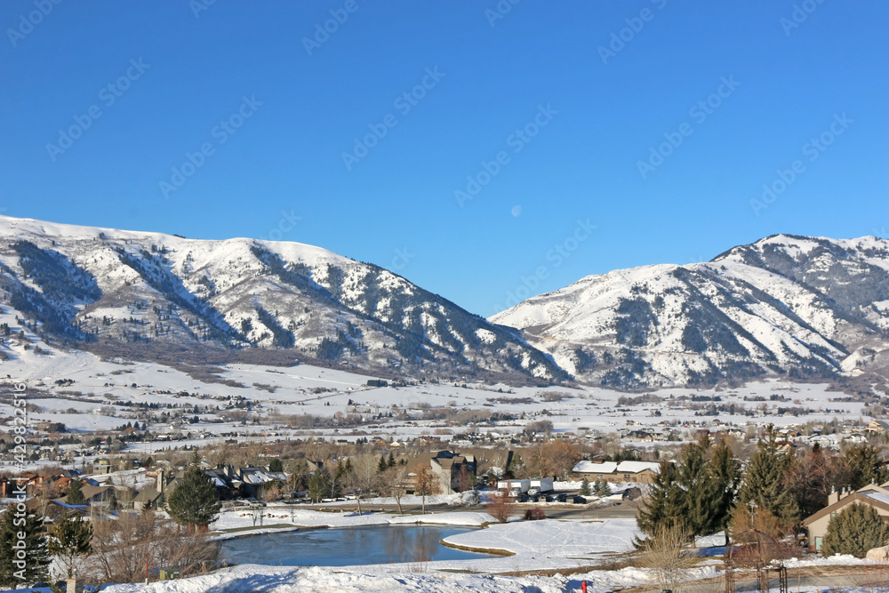 Wasatch Mountains from Wolf Creek, Utah