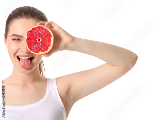 Beautiful young woman with ...