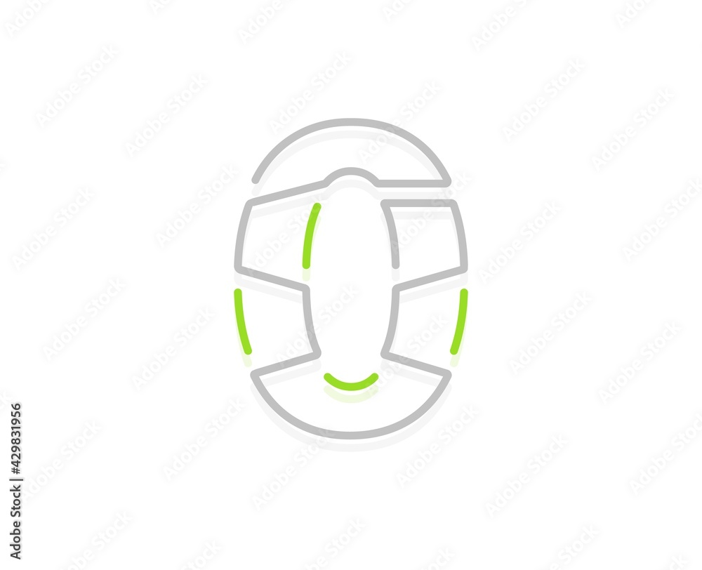 0 number ecology logo. Vector font for bio posters, spa emblem, vegan, herbal and botanical cards etc. 0 number ecology logo. Vector font for bio posters, spa emblem, vegan, herbal and botanical cards etc.